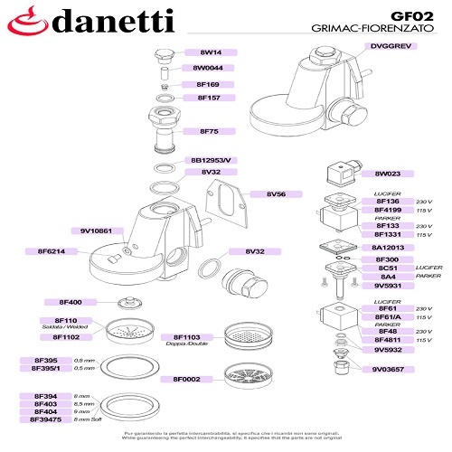 GRIMAC-FIORENZATO - SOLENOID SZELEP, FEJ