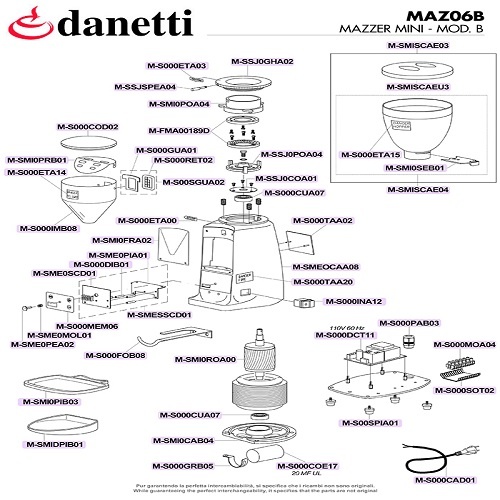MAZZER - MINIKÁVÉDARÁLÓ ADAGOLÓ MOD. B