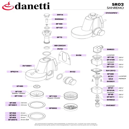 SANREMO - FEJ, SOLENOID SZELEP